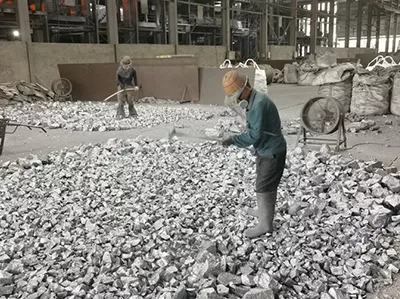 Industrial silicon finishing shop